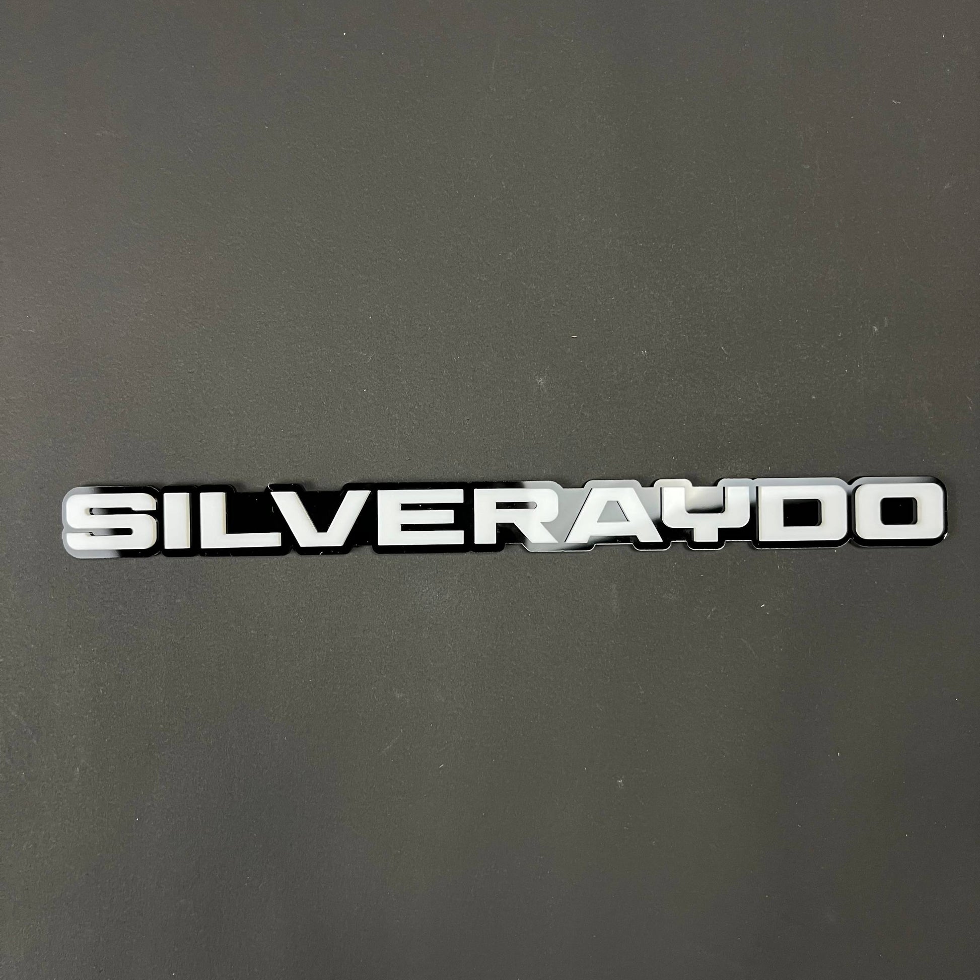 1PC SILVERAYDO 3D Acrylic Badge - Car Truck Emblem Fender Tailgate Trunk Sticker