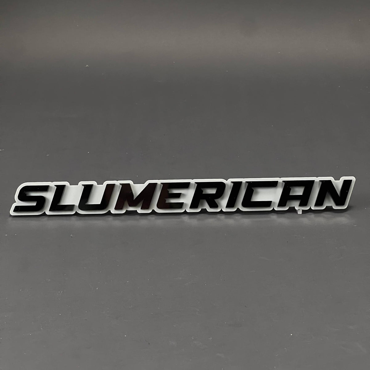 1PC SLUMERICAN 3D Acrylic Badge - Car Truck Emblem Fender Tailgate Trunk Sticker