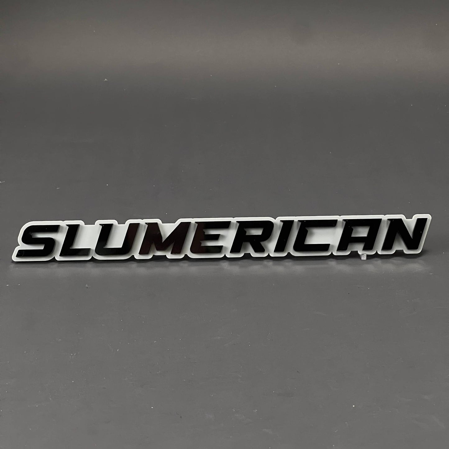 1PC SLUMERICAN 3D Acrylic Badge - Car Truck Emblem Fender Tailgate Trunk Sticker