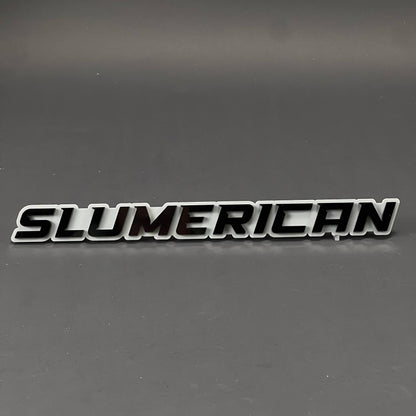1PC SLUMERICAN 3D Acrylic Badge - Car Truck Emblem Fender Tailgate Trunk Sticker