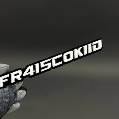 1PC FR415COKIID 3D Acrylic Badge - Car Truck Emblem Fender Sticker