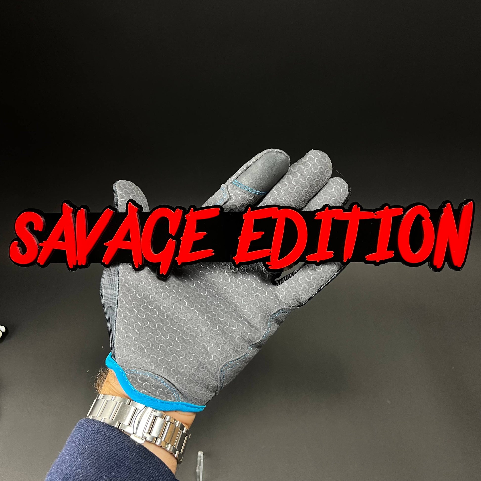1PC SAVAGE EDITION 3D Acrylic Badge - Car Truck Emblem Fender Sticker