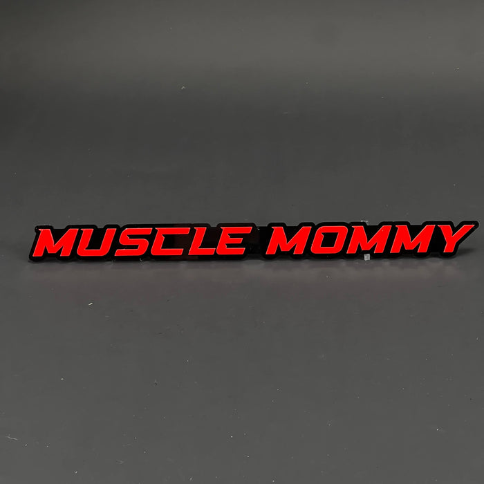 1PC MUSCLE MOMMY 3D Acrylic Badge - Car Truck Emblem Fender Sticker