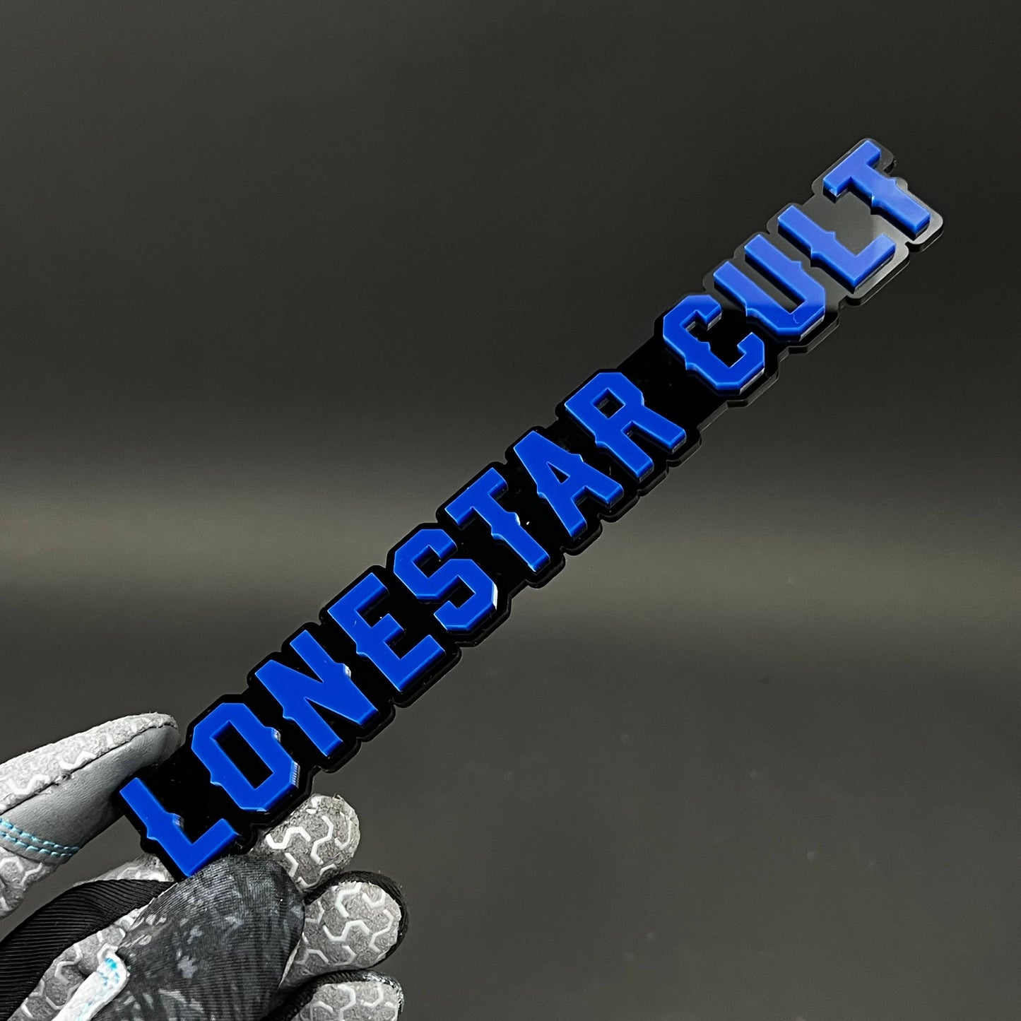 1PC LONESTAR CULT 3D Acrylic Badge - Car Truck Emblem Fender Sticker