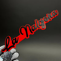 1PC La Nalgona 3D Acrylic Badge - Car Truck Emblem Fender Tailgate Trunk Sticker