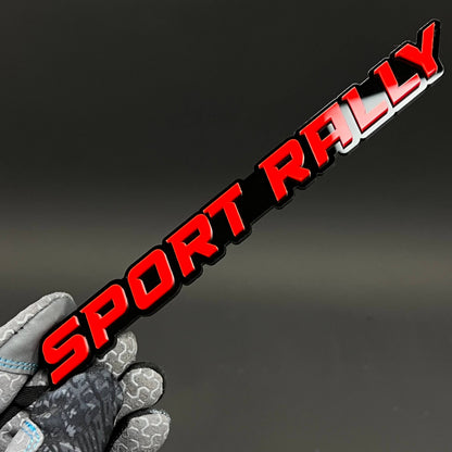 1PC SPORT RALLY 3D Acrylic Badge - Car Truck Emblem Fender Sticker