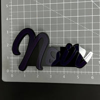 1PC Noir 3D Acrylic Badge - Car Truck Emblem Fender Tailgate Trunk Sticker