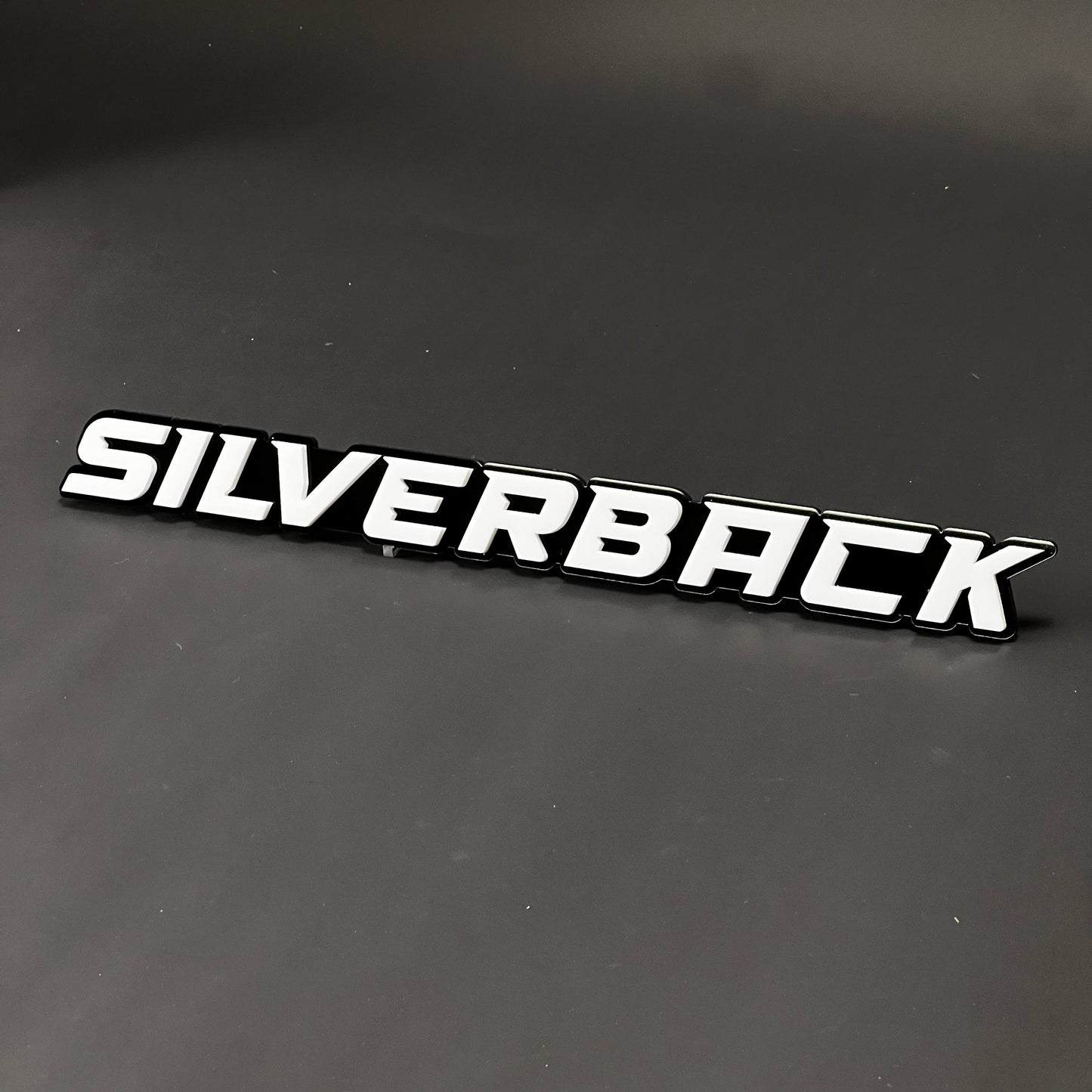1PC SILVERBACK 3D Acrylic Badge - Car Truck Emblem Fender Tailgate Trunk Sticker