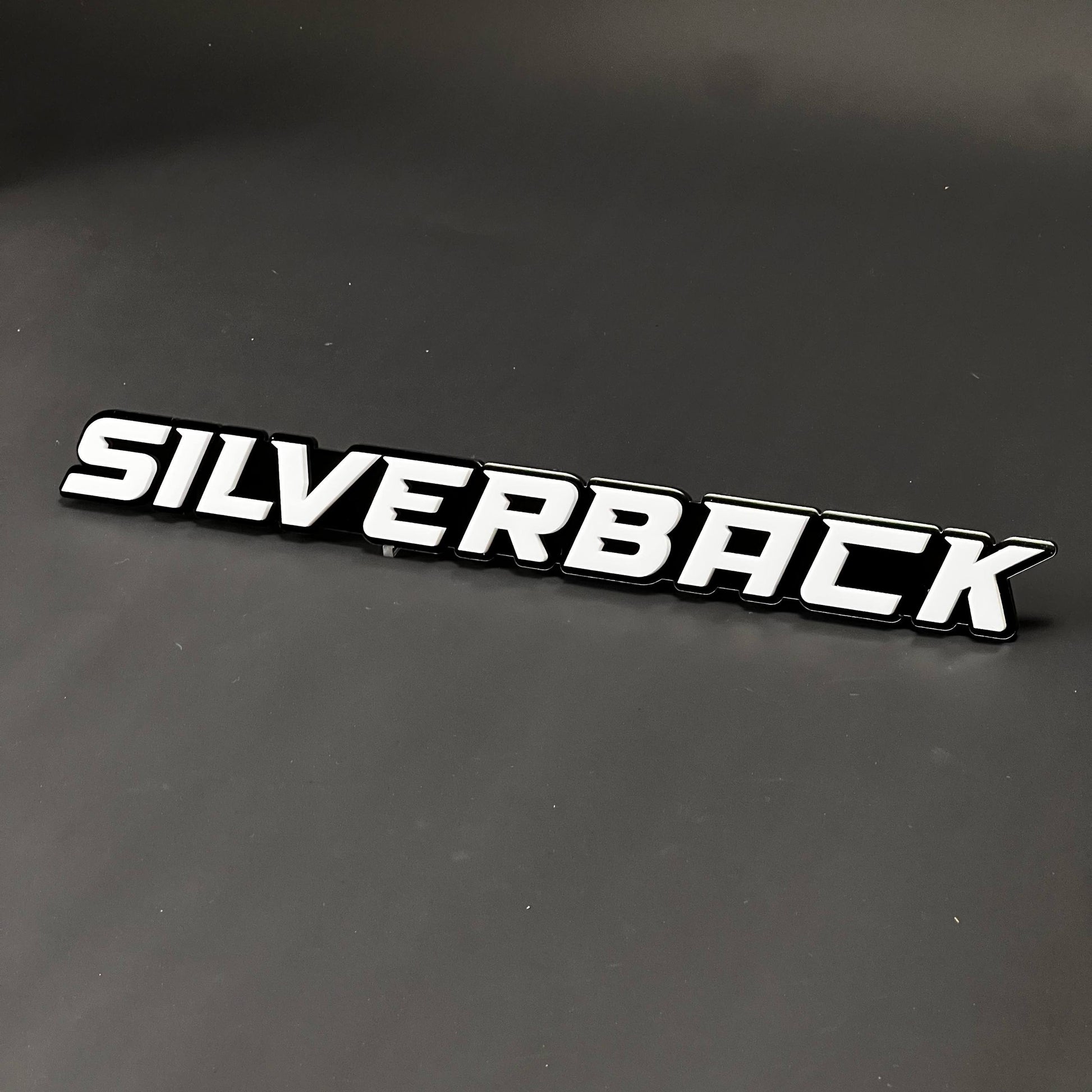 1PC SILVERBACK 3D Acrylic Badge - Car Truck Emblem Fender Tailgate Trunk Sticker