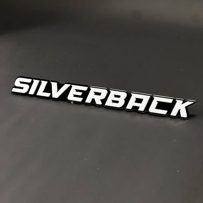 1PC SILVERBACK 3D Acrylic Badge - Car Truck Emblem Fender Tailgate Trunk Sticker
