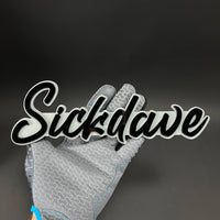 1PC Sickdave 3D Acrylic Badge - Car Truck Emblem Fender Tailgate Trunk Sticker
