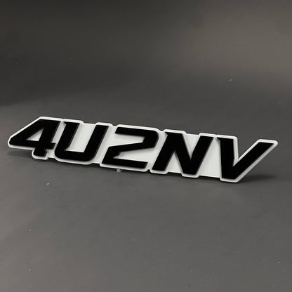 1PC 4U2NV 3D Acrylic Badge - Car Truck Emblem Fender Tailgate Trunk Sticker