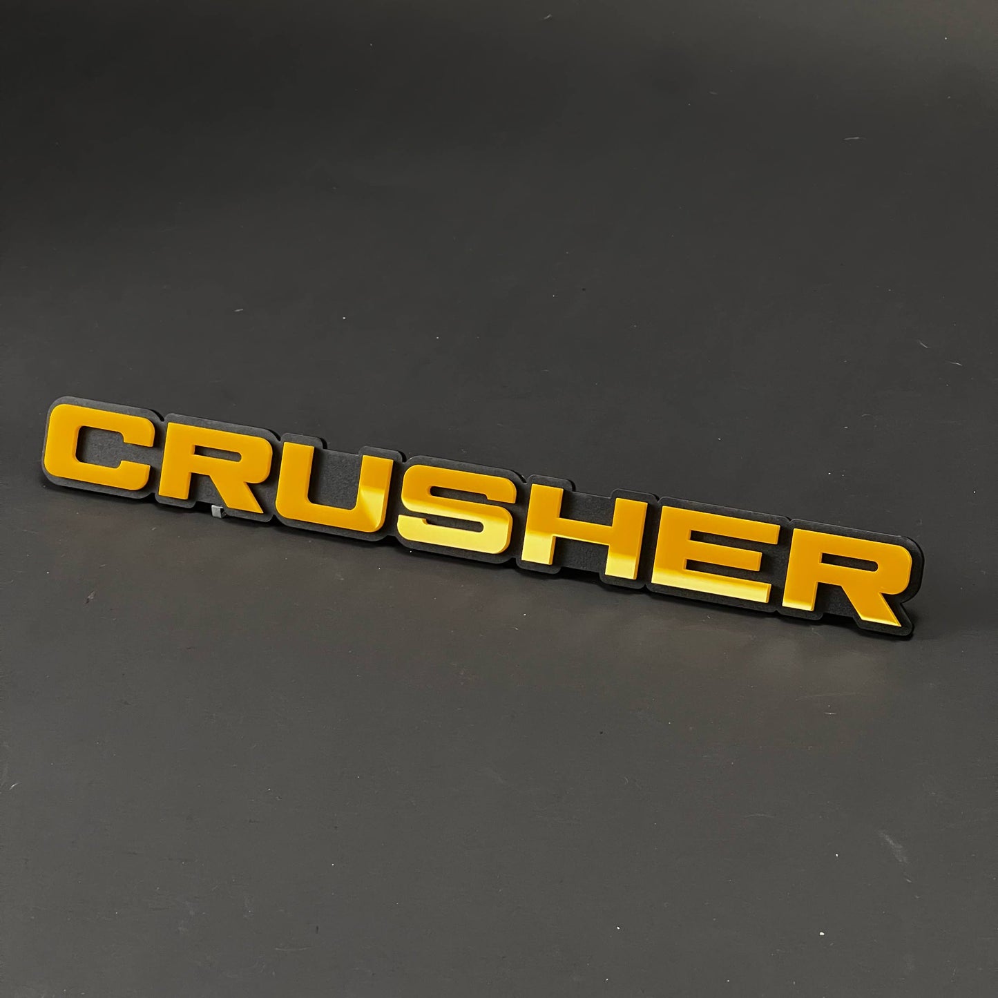1PC CRUSHER 3D Acrylic Badge - Car Truck Emblem Fender Tailgate Trunk Sticker