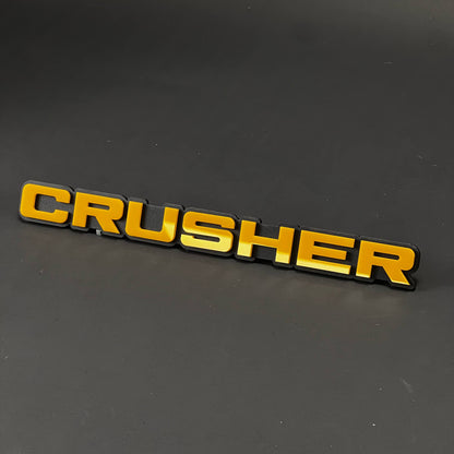 1PC CRUSHER 3D Acrylic Badge - Car Truck Emblem Fender Tailgate Trunk Sticker