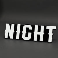 1PC NIGHT 3D Acrylic Badge - Car Truck Emblem Fender Tailgate Trunk Sticker