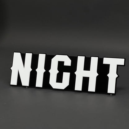 1PC NIGHT 3D Acrylic Badge - Car Truck Emblem Fender Tailgate Trunk Sticker