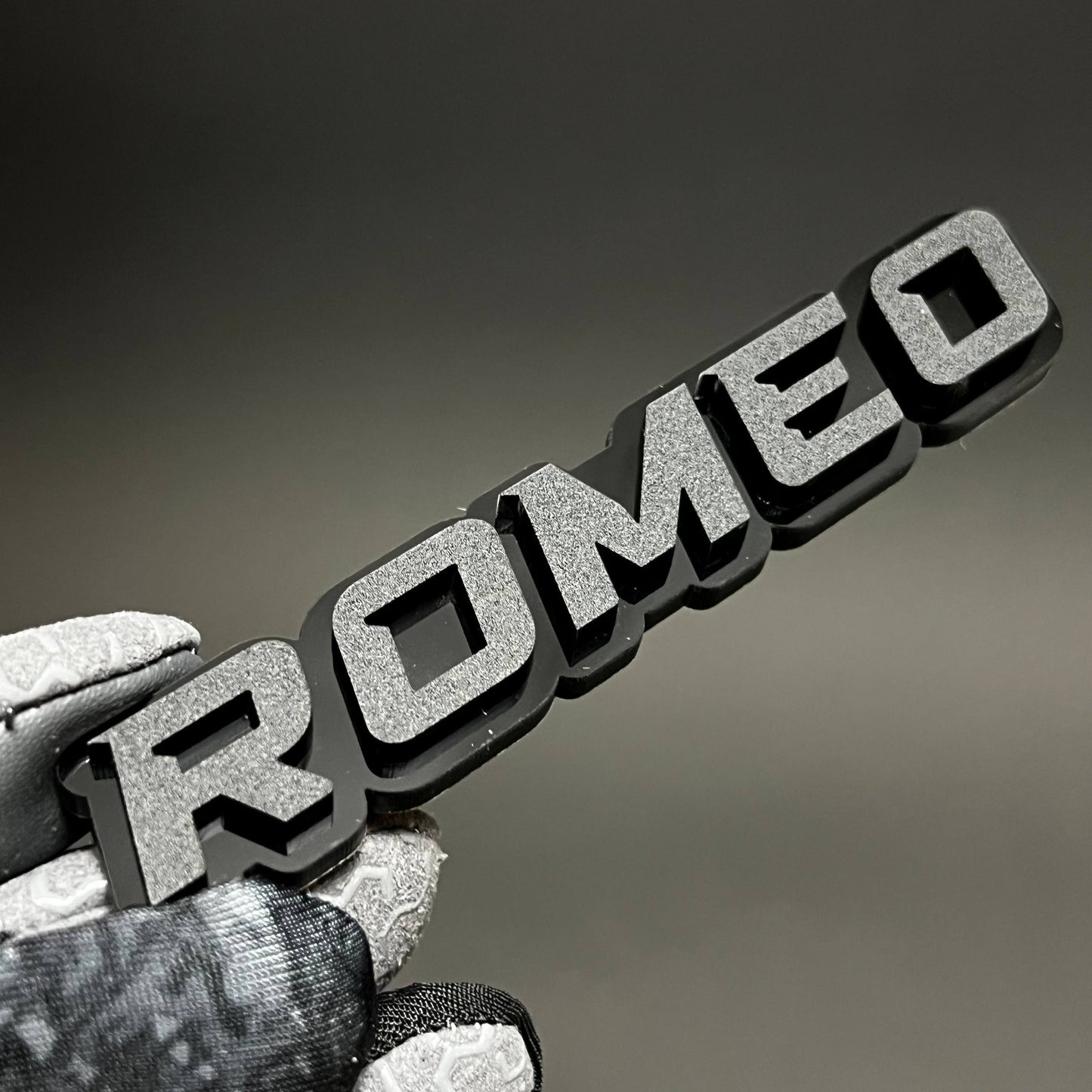 1PC ROMEO 3D Acrylic Badge - Car Truck Emblem Fender Tailgate Trunk Sticker