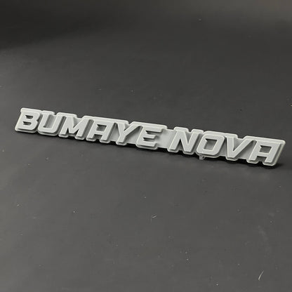 1PC BUMAYE NOVA 3D Acrylic Badge - Car Truck Emblem Fender Sticker