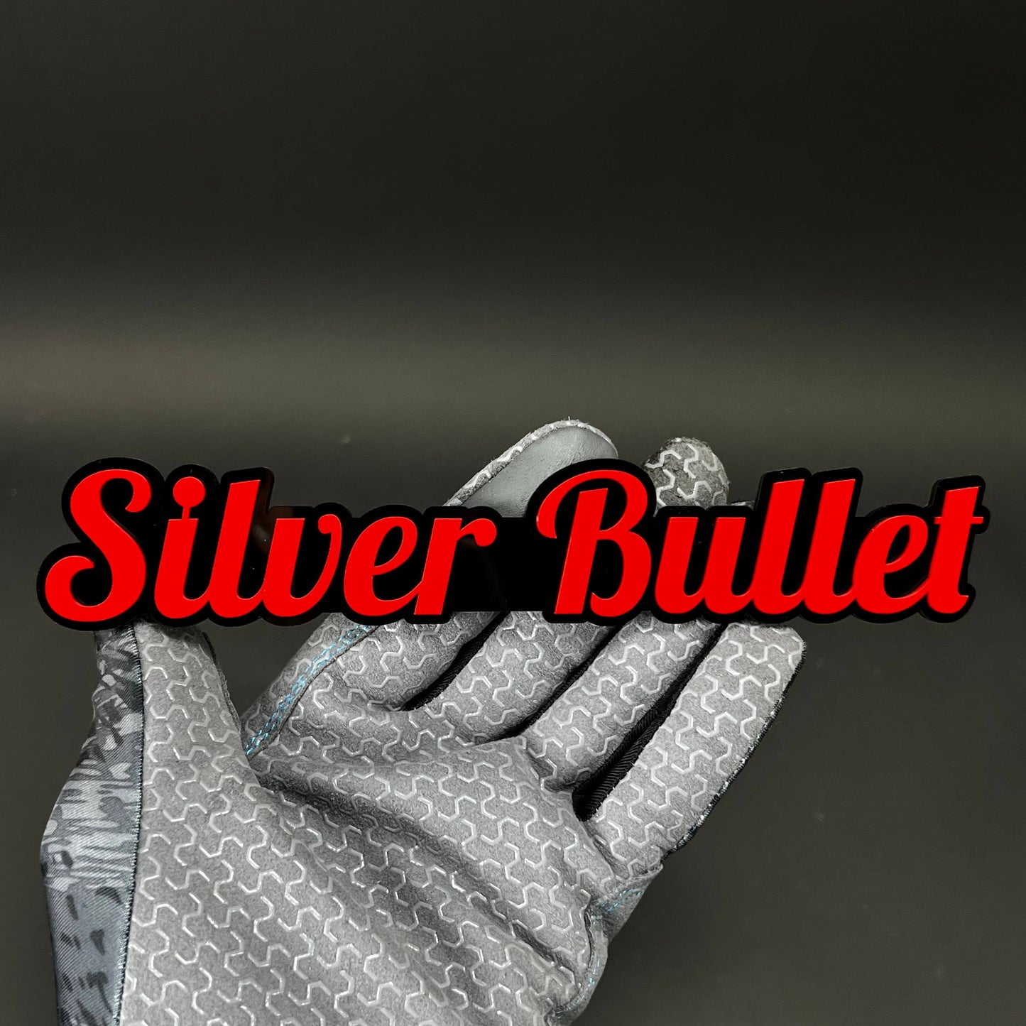 1PC Silver Bullet 3D Acrylic Badge - Car Truck Emblem Fender Sticker