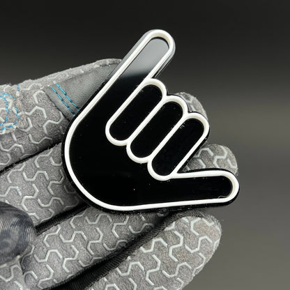 1PC Shaka Hand 3D Acrylic Badge - Car Truck Emblem Fender Tailgate Trunk Sticker