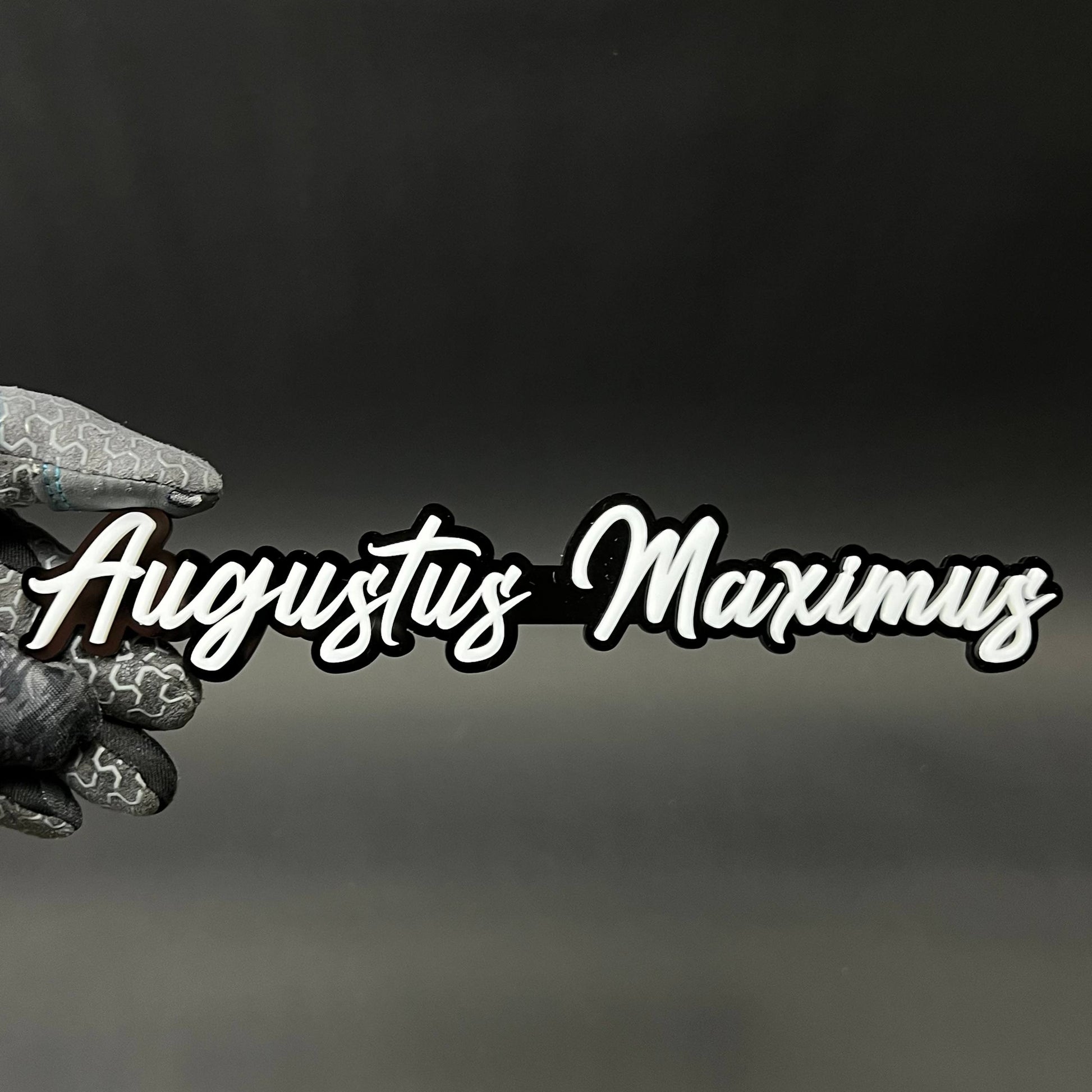 1PC Augustus Maximus 3D Acrylic Badge - Car Truck Emblem Fender Sticker