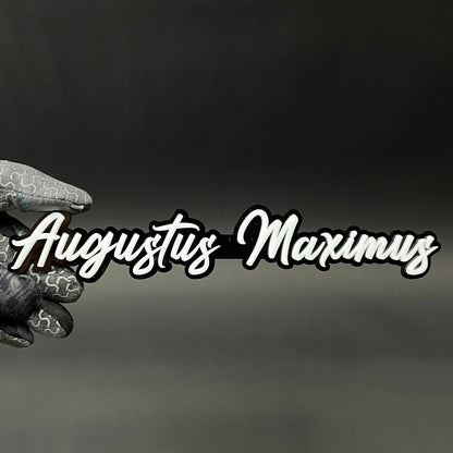 1PC Augustus Maximus 3D Acrylic Badge - Car Truck Emblem Fender Sticker