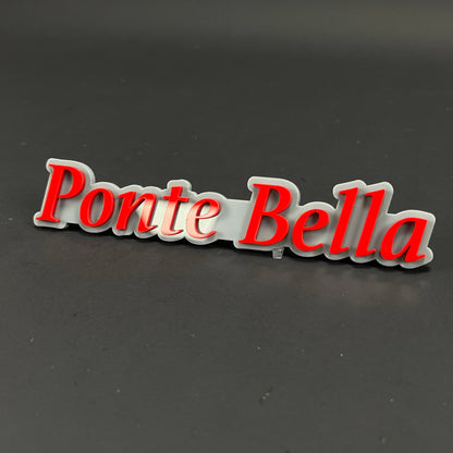 1PC Ponte Bella 3D Acrylic Badge - Car Truck Emblem Fender Sticker