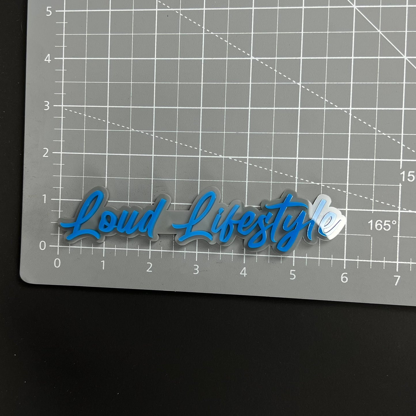1PC Loud Lifestyle 3D Acrylic Badge - Car Truck Emblem Fender Sticker