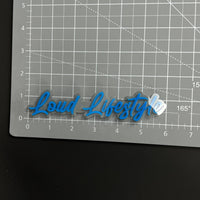1PC Loud Lifestyle 3D Acrylic Badge - Car Truck Emblem Fender Sticker