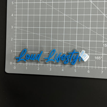 1PC Loud Lifestyle 3D Acrylic Badge - Car Truck Emblem Fender Sticker