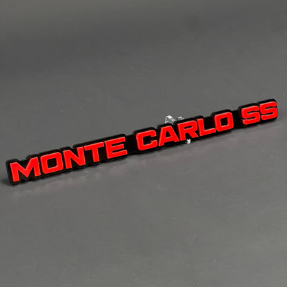 1PC MONTE CARLO SS 3D Acrylic Badge - Car Truck Emblem Fender Tailgate Trunk Sticker