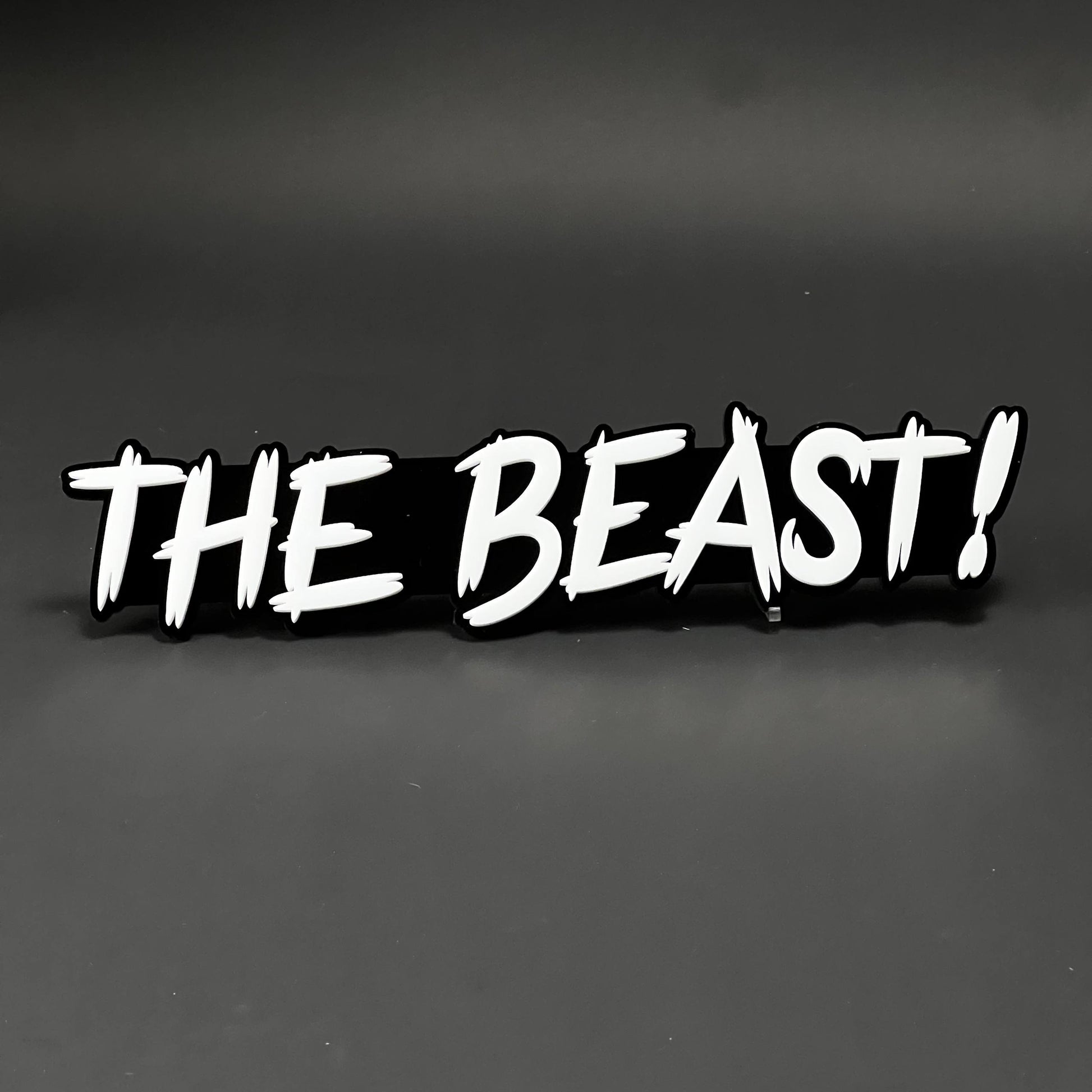 1PC THE BEAST! 3D Acrylic Badge - Car Truck Emblem Fender Tailgate Trunk Sticker