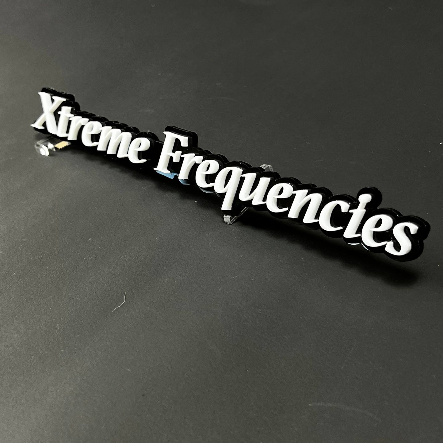 1PC Xtreme Frequencies 3D Acrylic Badge - Car Truck Emblem Fender Sticker