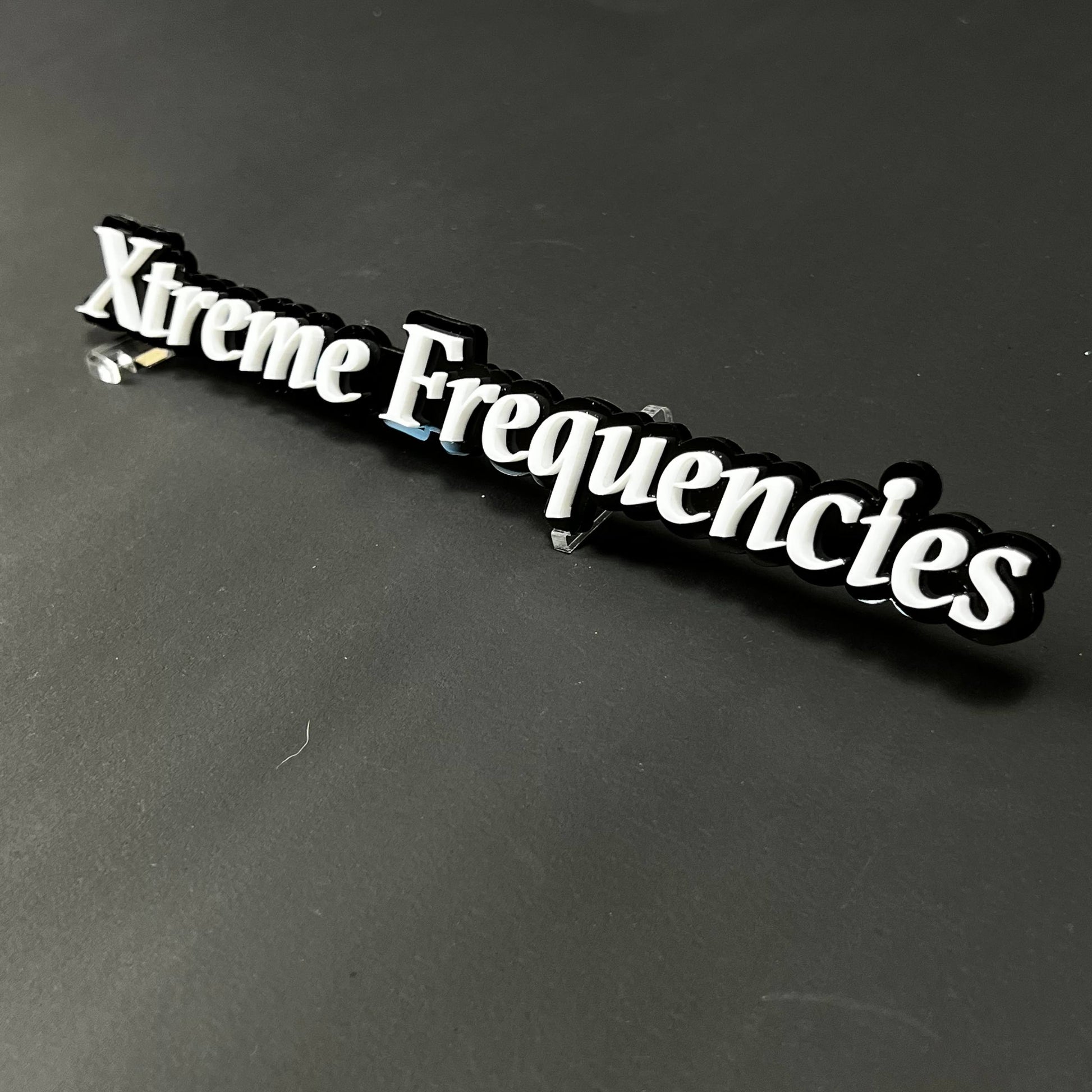 1PC Xtreme Frequencies 3D Acrylic Badge - Car Truck Emblem Fender Sticker