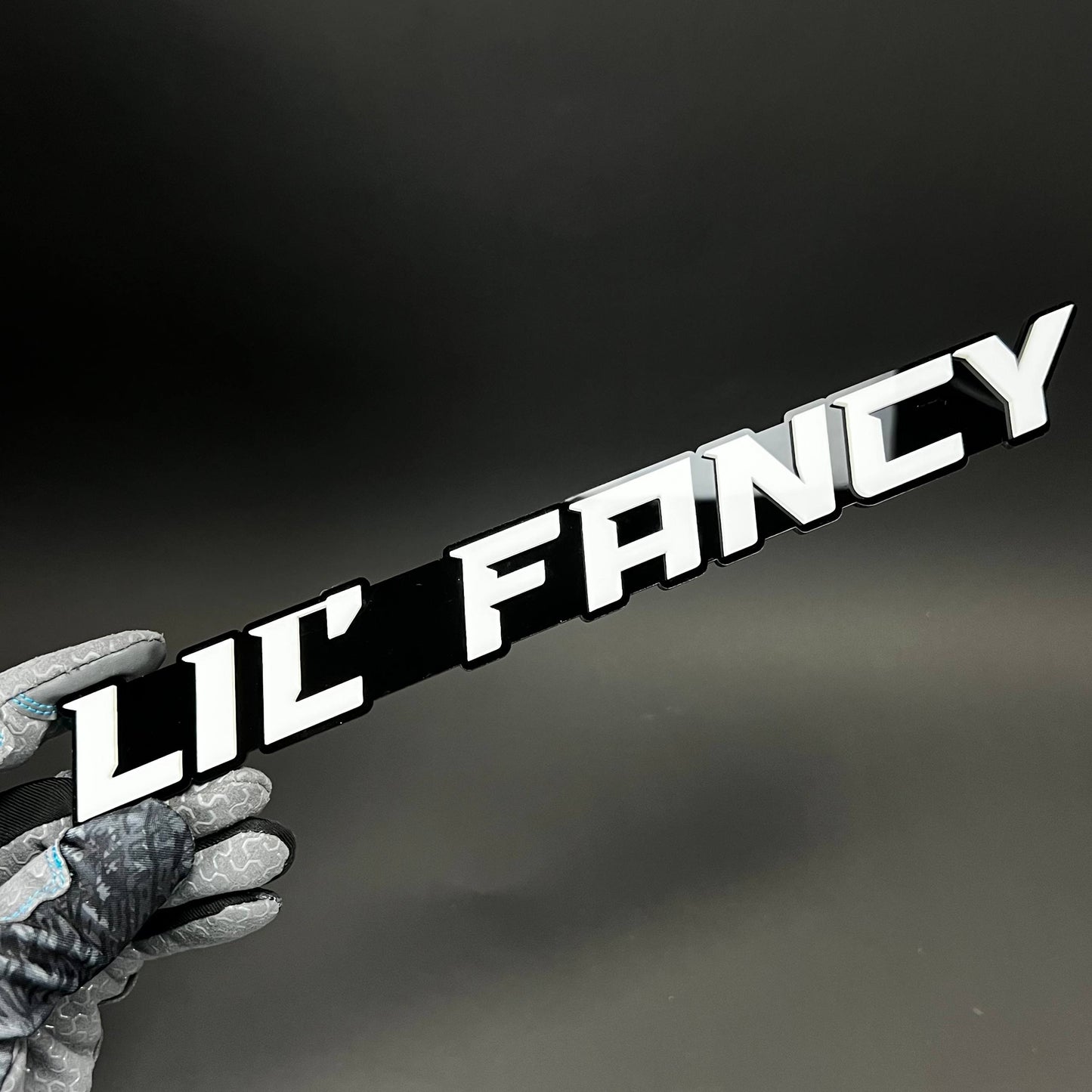 1PC LIL' FANCY 3D Acrylic Badge - Car Truck Emblem Fender Tailgate Trunk Sticker