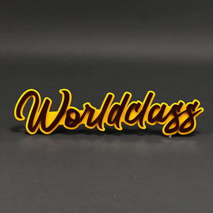 1PC Worldclass 3D Acrylic Badge - Car Truck Emblem Fender Tailgate Trunk Sticker
