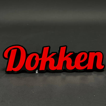 1PC Dokken 3D Acrylic Badge - Car Truck Emblem Fender Tailgate Trunk Sticker
