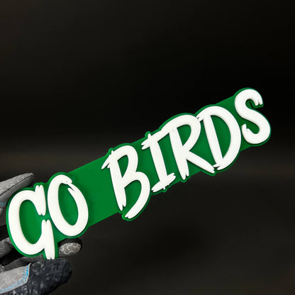 1PC GO BIRDS 3D Acrylic Badge - Car Truck Emblem Fender Tailgate Trunk Sticker