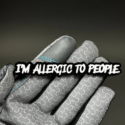 1PC I'M ALLERGIC TO PEOPLE 3D Acrylic Badge - Car Truck Emblem Fender Sticker