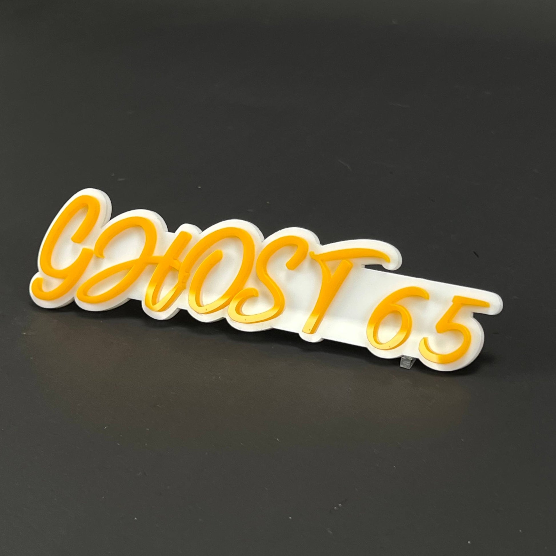 1PC GHOST 65 3D Acrylic Badge - Car Truck Emblem Fender Tailgate Trunk Sticker
