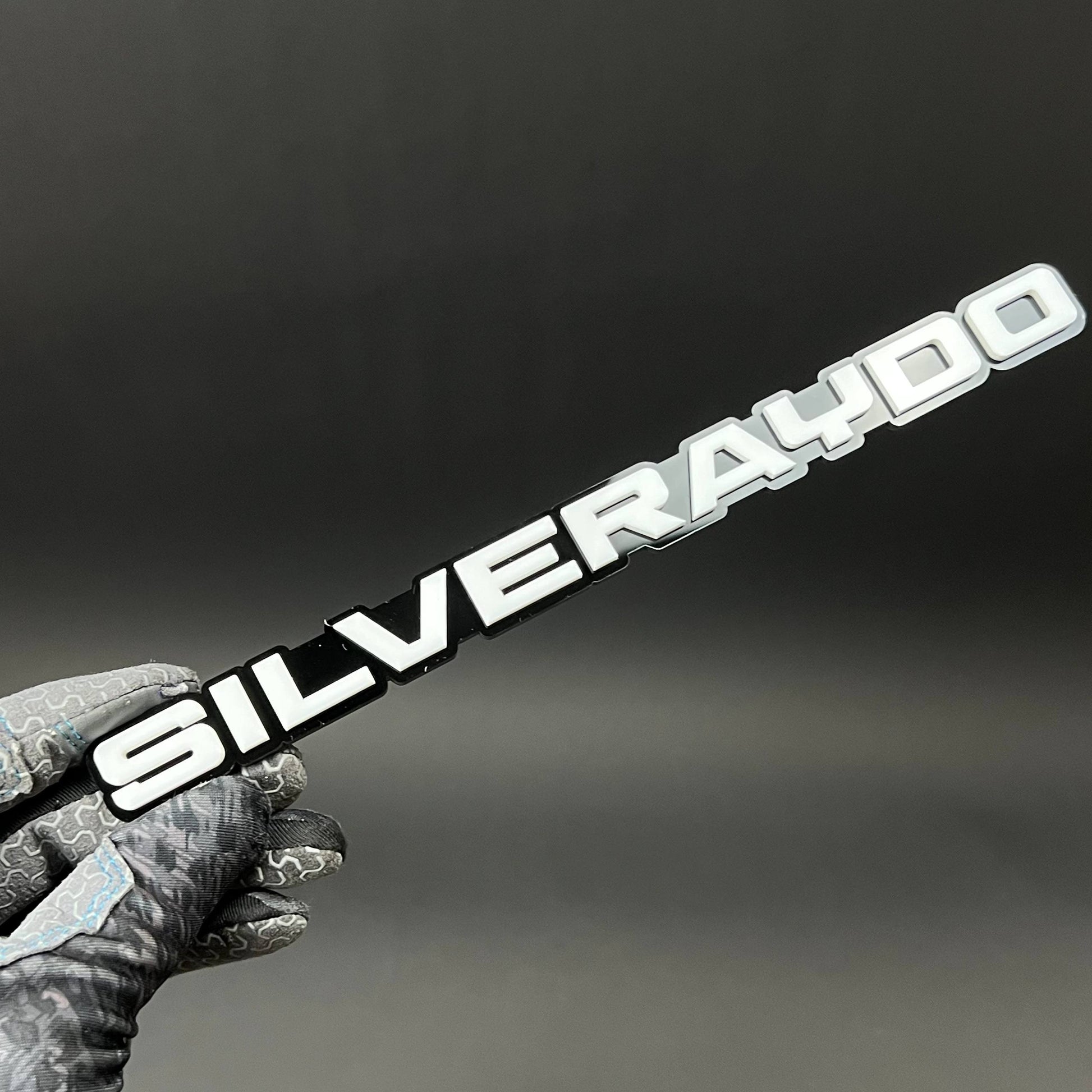 1PC SILVERAYDO 3D Acrylic Badge - Car Truck Emblem Fender Tailgate Trunk Sticker
