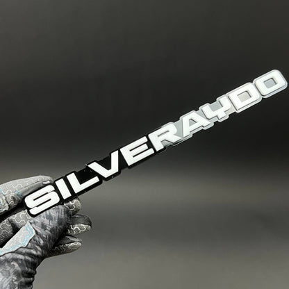 1PC SILVERAYDO 3D Acrylic Badge - Car Truck Emblem Fender Tailgate Trunk Sticker