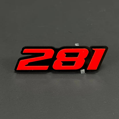 1PC 281 3D Acrylic Badge - Car Truck Emblem Fender Tailgate Trunk Sticker