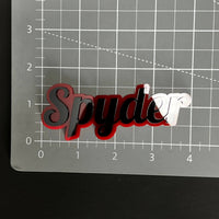 1PC Spyder 3D Acrylic Badge - Car Truck Emblem Fender Tailgate Trunk Sticker