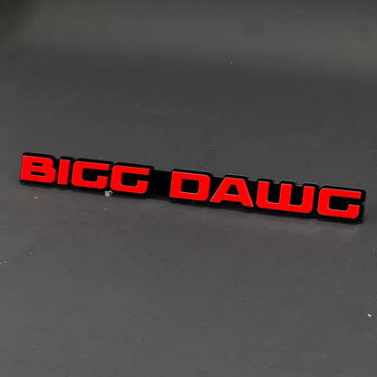 1PC BIGG DAWG 3D Acrylic Badge - Car Truck Emblem Fender Tailgate Trunk Sticker