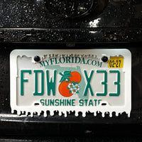 1PC Drip Plate Frame 3D Acrylic Badge - Car Truck Emblem Fender Sticker