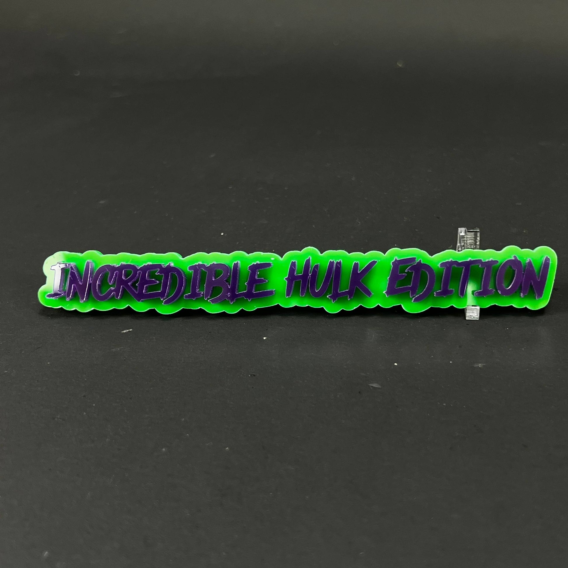 1PC INCREDIBLE HULK EDITION 3D Acrylic Badge - Car Truck Emblem Fender Sticker