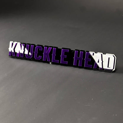 1PC KNUCKLE HEAD 3D Acrylic Badge - Car Truck Emblem Fender Sticker