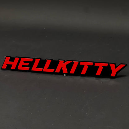 1PC HELLKITTY 3D Acrylic Badge - Car Truck Emblem Fender Tailgate Trunk Sticker