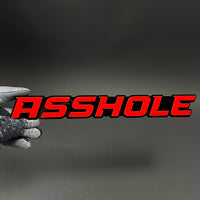 1PC ASSHOLE 3D Acrylic Badge - Car Truck Emblem Fender Tailgate Trunk Sticker